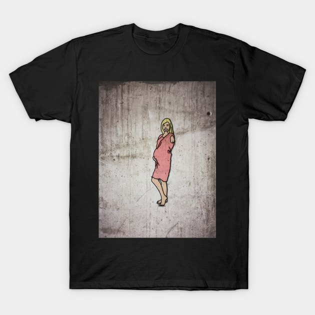 Pregnant T-Shirt by Blaze Designs